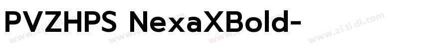 PVZHPS NexaXBold字体转换